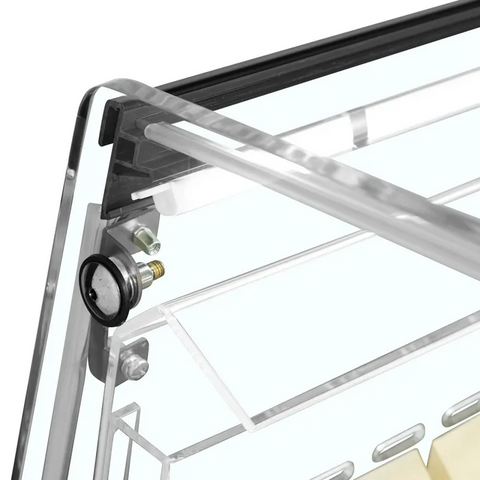 Vitrină frigorifică de impuls Tefcold PDC126 VS SL LED, neagră, 190 l