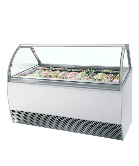 Vitrină ventilată de înghețată la cupă ISA MILLENNIUM LX20, 201 l