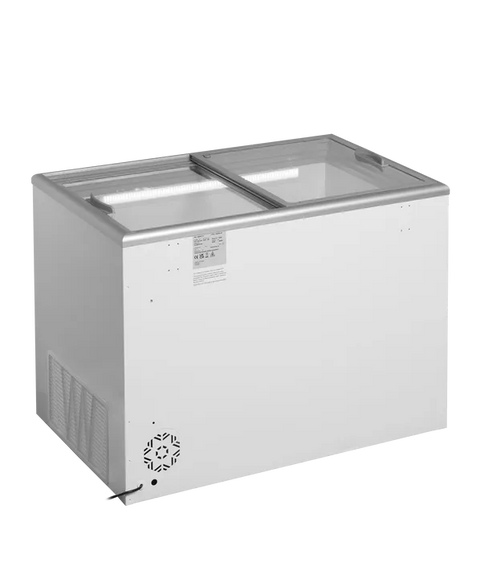 Ladă congelare pentru înghețată cu capace de sticlă Tefcold IDA300-W1, 267 l