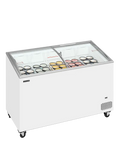 Ladă congelare pentru înghețată cu capace de sticlă Tefcold IC401SCEB, 325 l