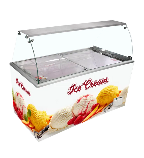 Ladă pentru înghețată la cupă Tefcold IDA600-W1+, 489 l