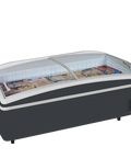 Ladă frigorifică de supermarket refrigerare / congelare Tefcold SHALLOW HEAD A-CF, antracit, 430 l