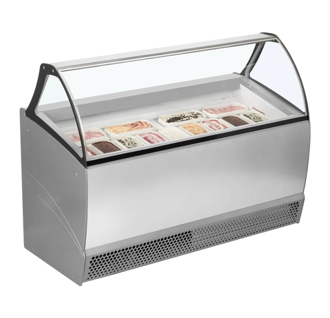 Vitrină ventilată de înghețată la cupă ISA BERMUDA RV13, 325 l