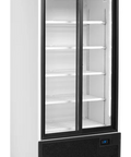 Vitrină frigorifică verticală cu 2 uși și panou luminos Tefcold FSC891S, 462 l