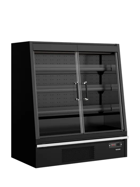 Vitrină frigorifică deschisă (multideck) de supermarket Tefcold Galaxy+ GPL14FGD Black / DF, 360 l