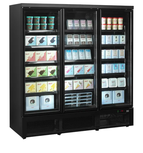 Vitrină congelare verticală Tefcold Atom Maxi F3DBB, 1090 l