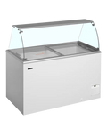 Ladă pentru înghețată la cupă Tefcold IDA400-W1+, 345 l