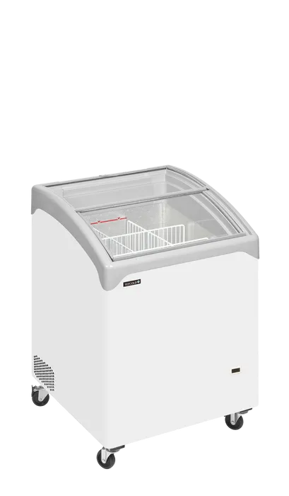 Ladă congelare pentru înghețată cu capace de sticlă Tefcold NIC101SCEB, 115 l