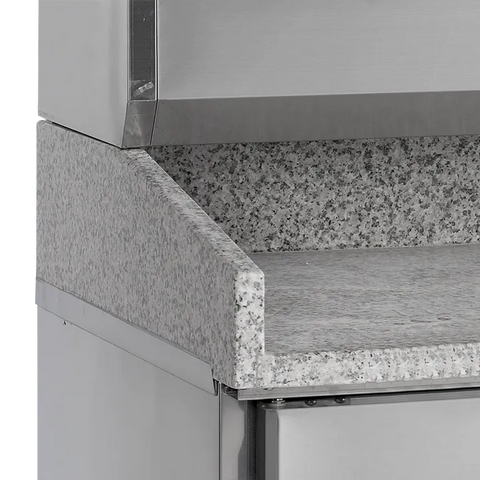 Masă frigorifică pentru pizza cu vitrină de ingrediente Tefcold PT1200 + GVC38-150, 370 l