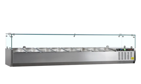 Vitrină frigorifică de ingrediente GN 1/3 Tefcold G-Line GVC38-180, 56,8 l
