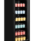 Vitrină congelare verticală Tefcold UFSC371G Black, neagră, 270 l