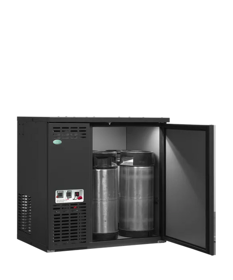 Frigider pentru butoaie de bere (KEG) premium Serrco by Tefcold SFK-4EL+, agregat pe stânga, 198 l