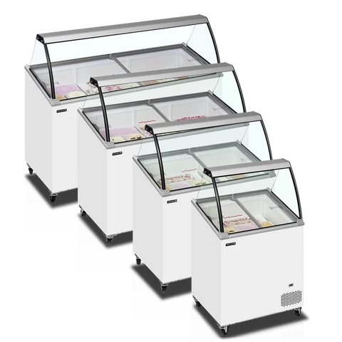 Ladă pentru înghețată la cupă Tefcold IC301SCE+SO, 230 l