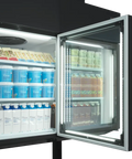 Vitrină de perete refrigerare / congelare Tefcold MTF250B VS, 650 l
