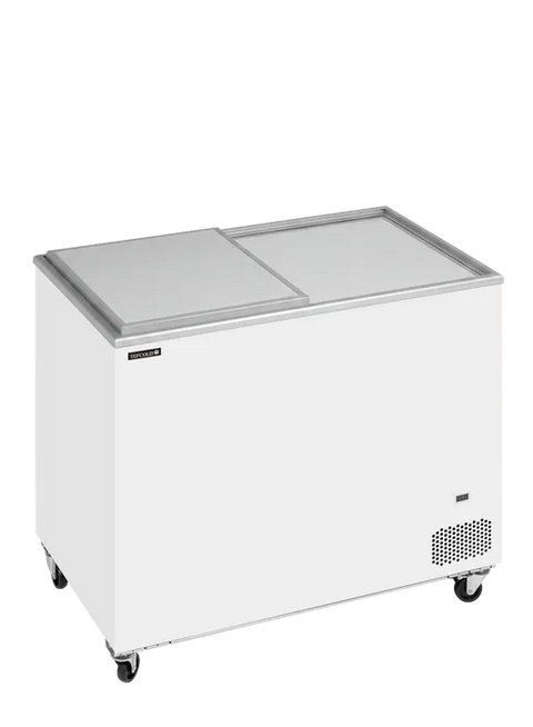 Ladă congelare pentru înghețată cu capace de sticlă Tefcold IC303SD, 254 l