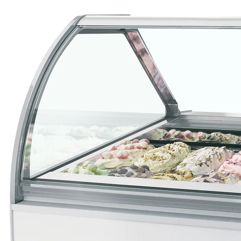 Vitrină ventilată de înghețată la cupă ISA MILLENNIUM LX20, 201 l