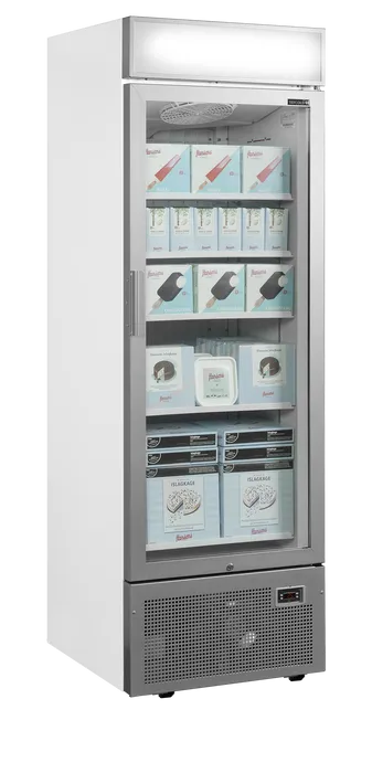 Vitrină congelare verticală Tefcold UFSC1450GCP NF Silver, 440 l