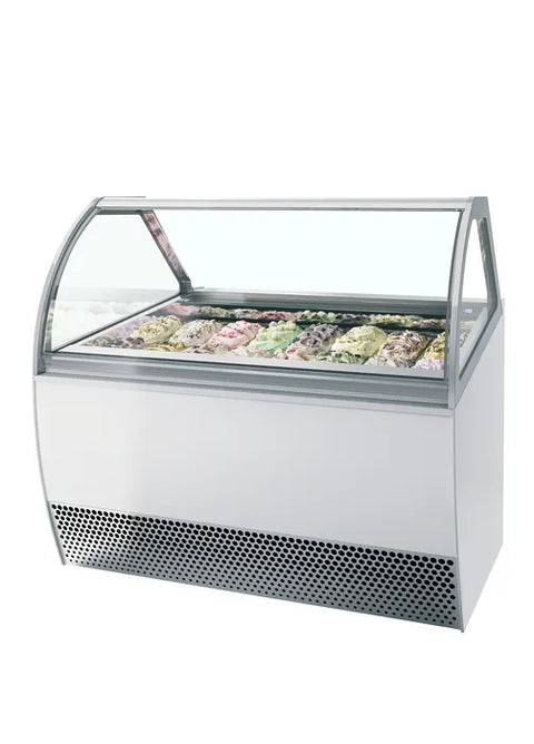 Vitrină ventilată de înghețată la cupă ISA MILLENNIUM LX18, 181 l