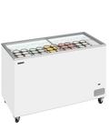 Ladă congelare pentru înghețată cu capace de sticlă Tefcold IC402SC, 350 l