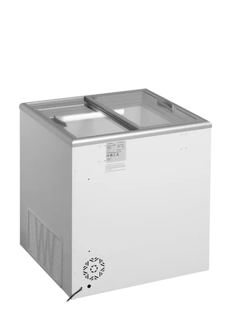 Ladă congelare pentru înghețată cu capace de sticlă Tefcold IDA200-W1, 163 l