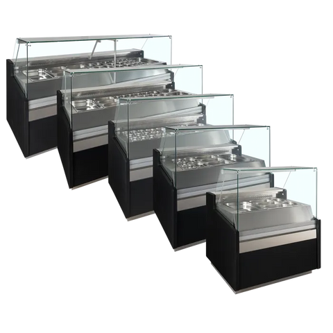 Vitrină frigorifică cu servire asistată Tefcold SPID250, 2465 × 960 mm