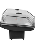 Vitrină frigorifică de impuls Tefcold PDC126 VS SL LED, neagră, 190 l