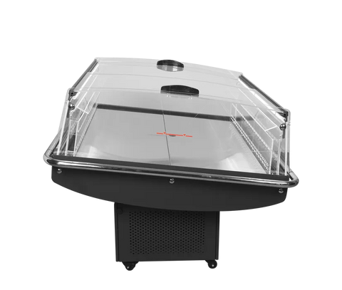 Vitrină frigorifică de impuls Tefcold PDC126 VS SL LED, neagră, 190 l