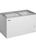 Ladă congelare pentru înghețată cu capace de sticlă Tefcold IDA400-W1, 345 l