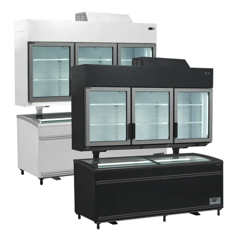 Vitrină de perete refrigerare / congelare Tefcold MTF210 VS, 628 l