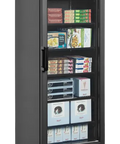 Vitrină congelare verticală Tefcold UFSC371G Black, neagră, 270 l