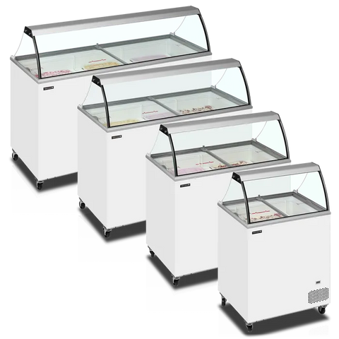 Ladă pentru înghețată la cupă Tefcold IC402SC-SO, 350 l