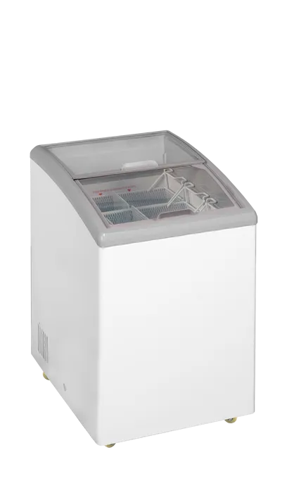 Ladă congelare pentru înghețată cu capace de sticlă Tefcold IDC152-W1, 110 l