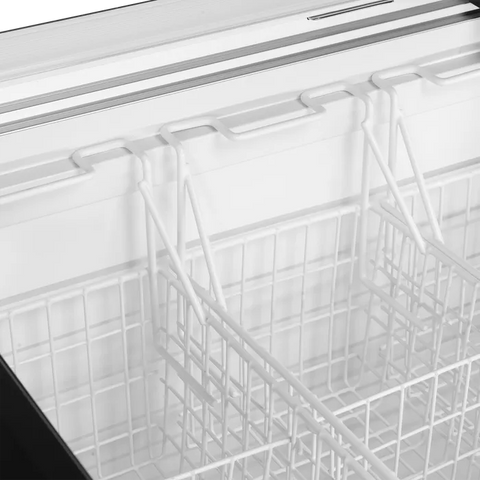 Ladă congelare pentru înghețată cu capace de sticlă Tefcold IDB400-W1, 312 l