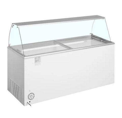 Ladă pentru înghețată la cupă Tefcold IDA600-W1+, 489 l