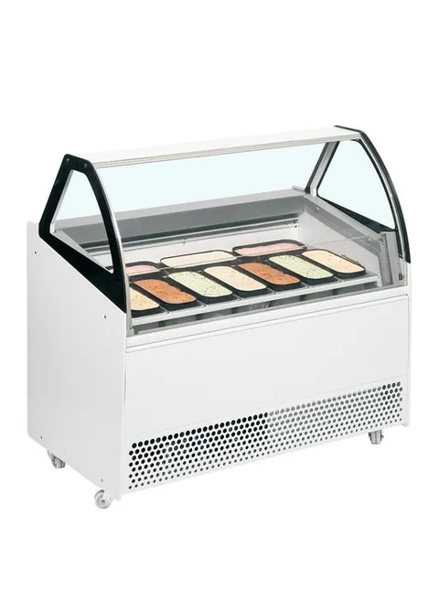 Vitrină ventilată de înghețată la cupă ISA BERMUDA VIEW RV10, 255 l