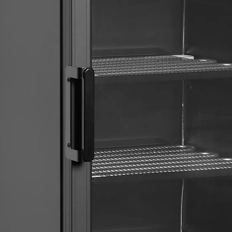 Vitrină congelare verticală Tefcold UFSC371G Black, neagră, 270 l