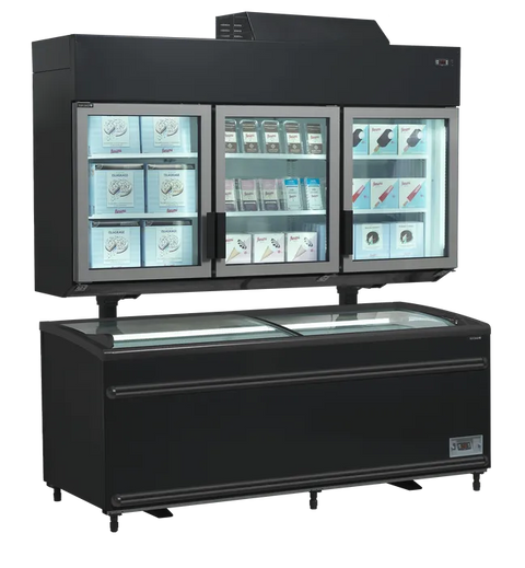Vitrină de perete refrigerare / congelare Tefcold MTF185B VS, 545 l