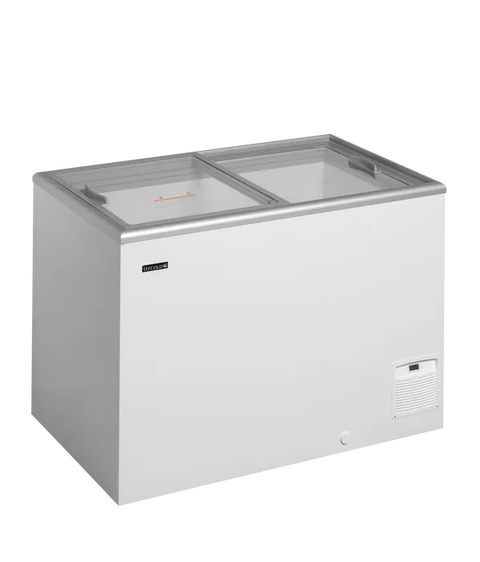 Ladă congelare pentru înghețată cu capace de sticlă Tefcold IDA300-W1, 267 l