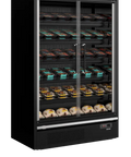 Vitrină frigorifică deschisă (multideck) de supermarket Tefcold Galaxy+ GP14FGD Maxi Black, 805 l