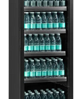 Vitrină frigorifică verticală Tefcold SCU1425H, neagră, 263 l
