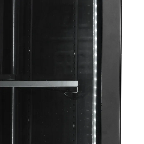 Vitrină frigorifică verticală Tefcold SCU1425H, neagră, 263 l