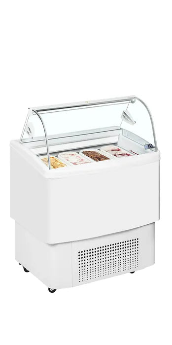 Vitrină ventilată de înghețată la cupă ISA FIJI 4, 824 × 630 mm