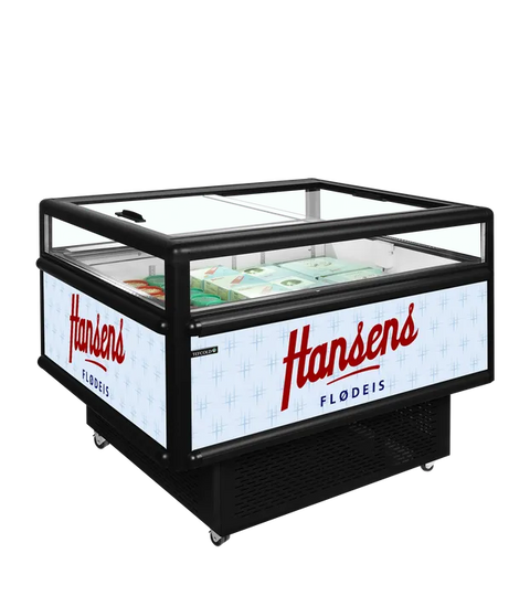 Vitrină frigorifică de impuls refrigerare / congelare Tefcold UHD201 /Black, neagră, 165 l