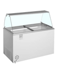 Ladă pentru înghețată la cupă Tefcold IDA400-W1+, 345 l