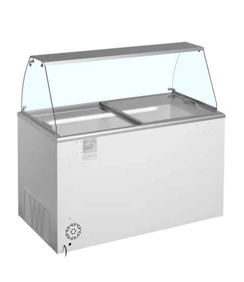 Ladă pentru înghețată la cupă Tefcold IDA400-W1+, 345 l