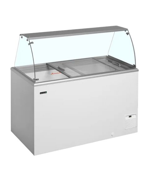 Ladă pentru înghețată la cupă Tefcold IDA400-W1+, 345 l