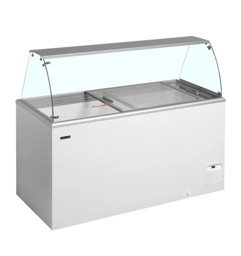 Ladă pentru înghețată la cupă Tefcold IDA500-W1+, 408 l
