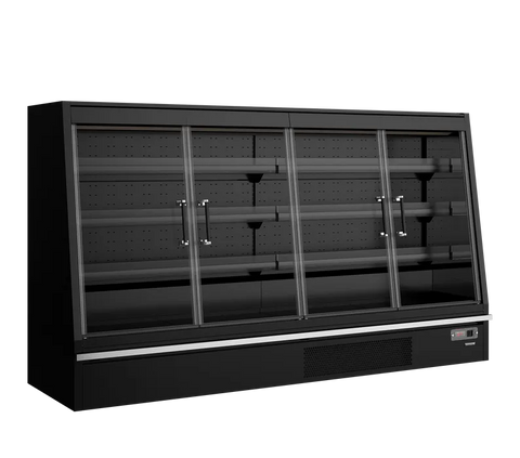 Vitrină frigorifică deschisă (multideck) de supermarket Tefcold Galaxy+ GPL26FGD Black, 720 l