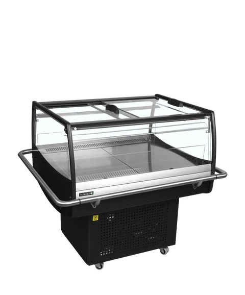 Vitrină frigorifică de impuls Tefcold PDC90SL-2, neagră, 105 l