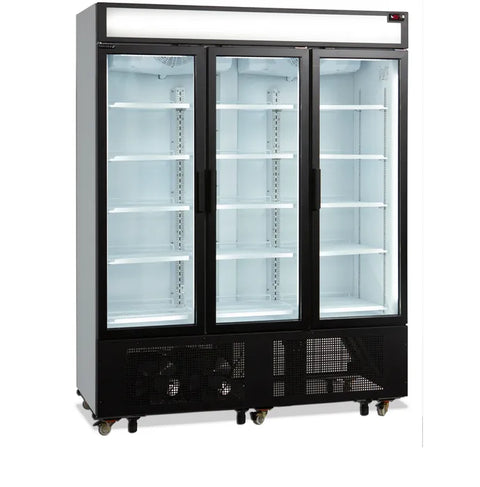Vitrină frigorifică verticală cu 3 uși și panou luminos Tefcold FSC1600H, 825 l
